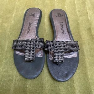 Decorated flat sandle